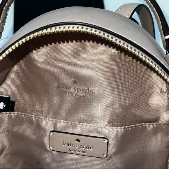 Kate Spade‎ NWT Mini Backpack In Warm Beige Color main image 11